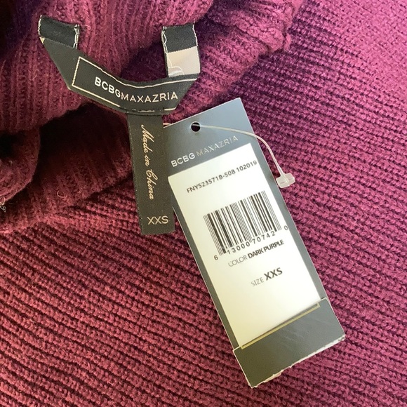 NWT BCBGMaxazria Bow-side Turtleneck Sweater - Picture 7 of 7